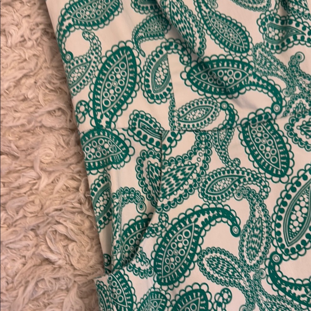 NINE WEST Elegant Green Paisley Dress - Picture 7 of 12